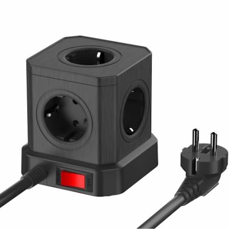 Newell NL4387 GaN Power Cube - kostka zasilająca 9w1, czarna_Kabel zasilający kostkę_4